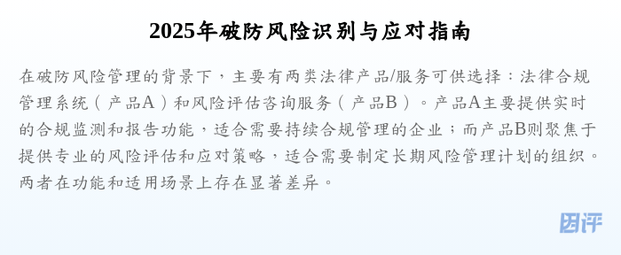 2025年破防风险识别与应对指南