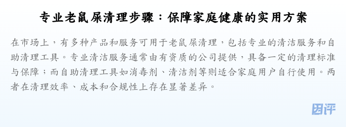 专业老鼠屎清理步骤:保障家庭健康的实用方案