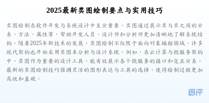 2025最新类图绘制要点与实用技巧