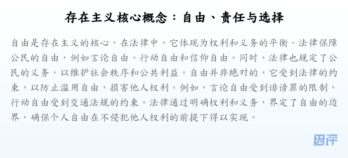 存在主义核心概念:自由、责任与选择
