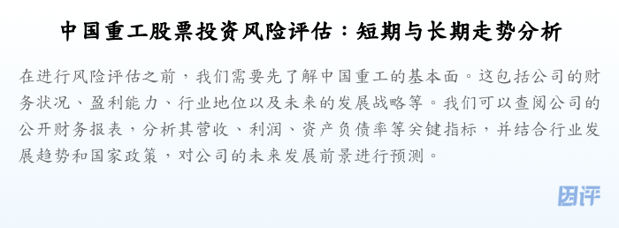 中国重工股票投资风险评估:短期与长期走势分析