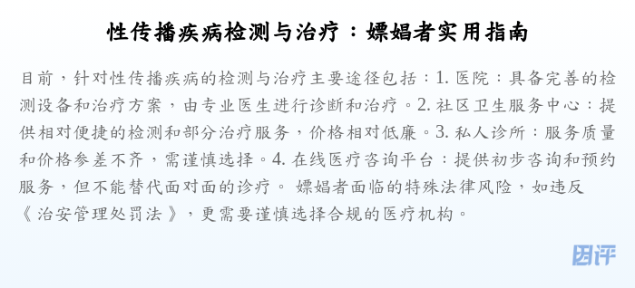性传播疾病检测与治疗:嫖娼者实用指南