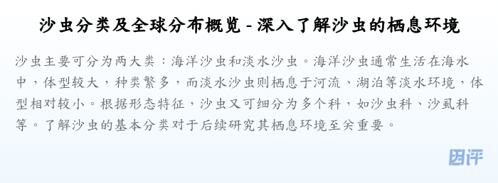 沙虫分类及全球分布概览 - 深入了解沙虫的栖息环境