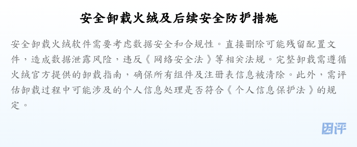 安全卸载火绒及后续安全防护措施