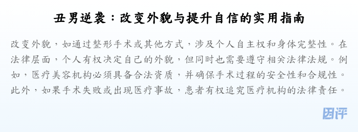 丑男逆袭:改变外貌与提升自信的实用指南