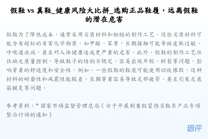 假鞋 vs 真鞋_健康风险大比拼_选购正品鞋履,远离假鞋的潜在危害
