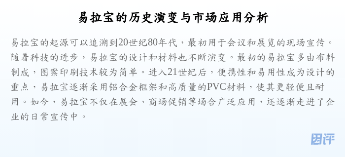 易拉宝的历史演变与市场应用分析