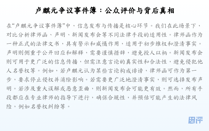 卢麒元争议事件簿:公众评价与背后真相