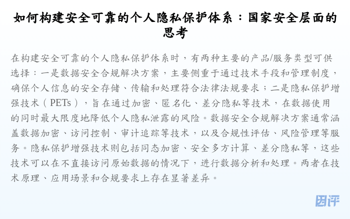如何构建安全可靠的个人隐私保护体系：国家安全层面的思考