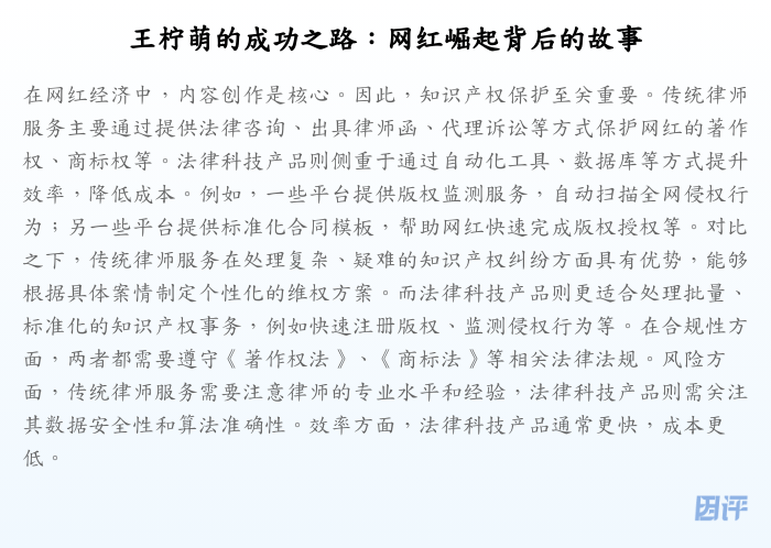 王柠萌的成功之路：网红崛起背后的故事