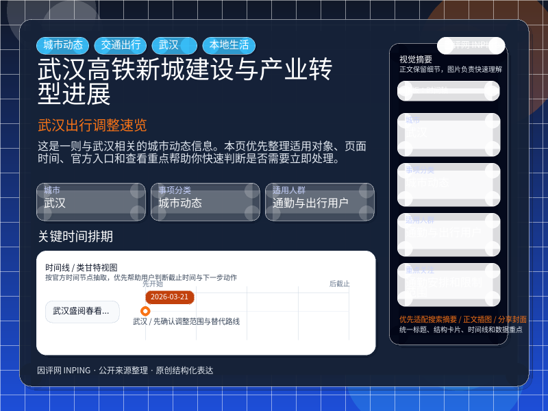 武汉出行调整速览