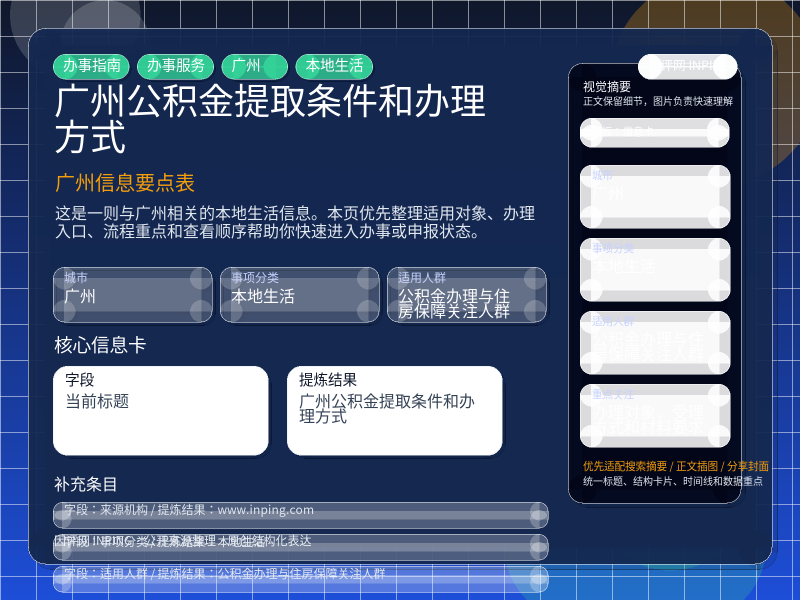 广州信息要点表