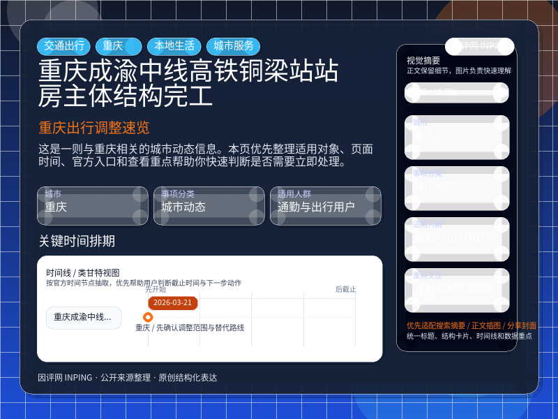 重庆出行调整速览