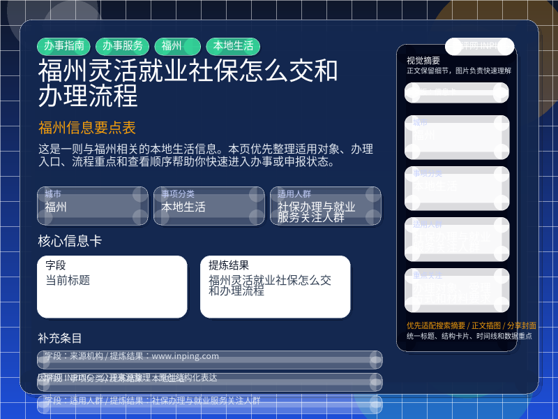 福州信息要点表