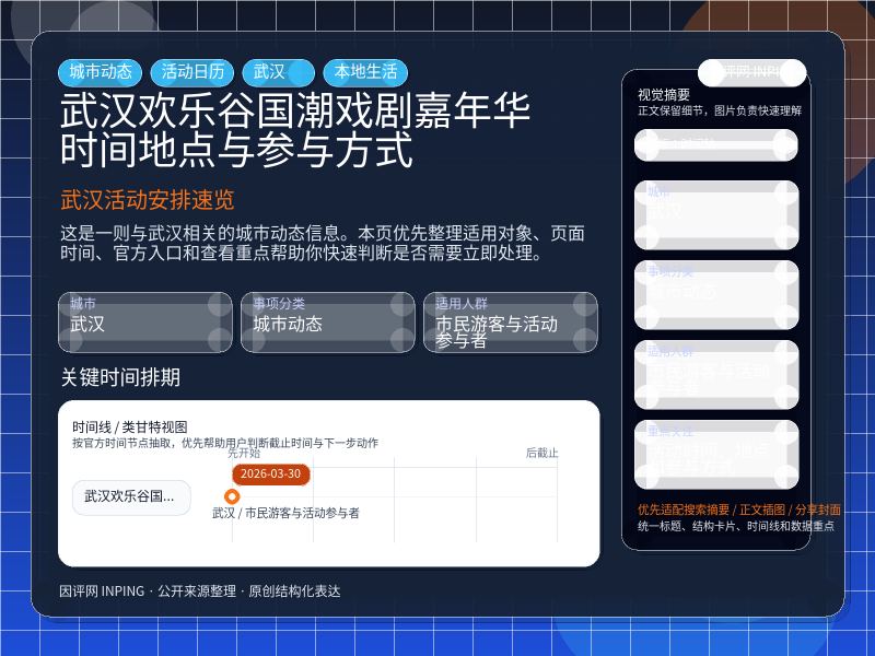 武汉活动安排速览