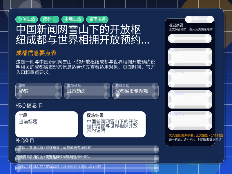 成都信息要点表