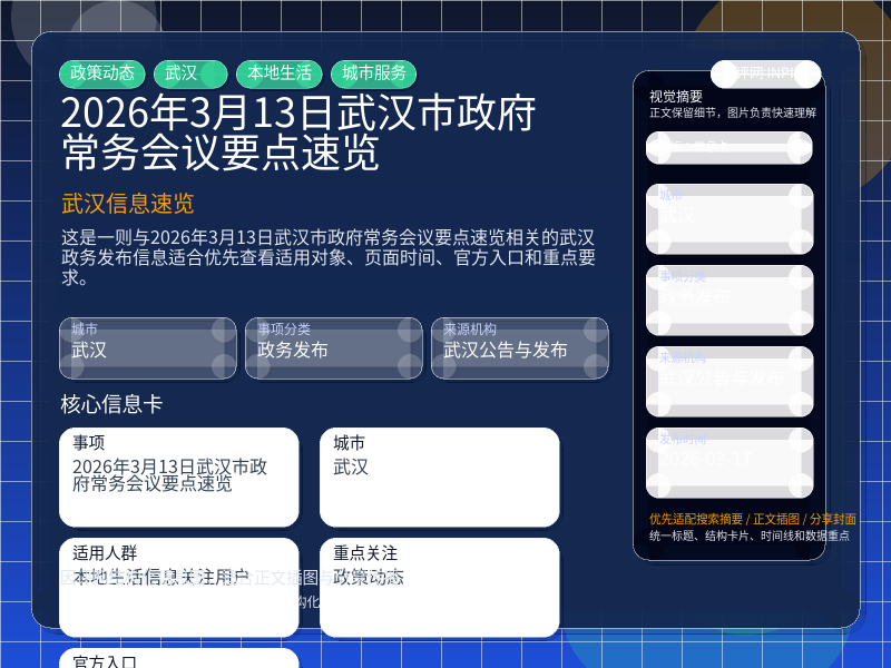 武汉信息速览